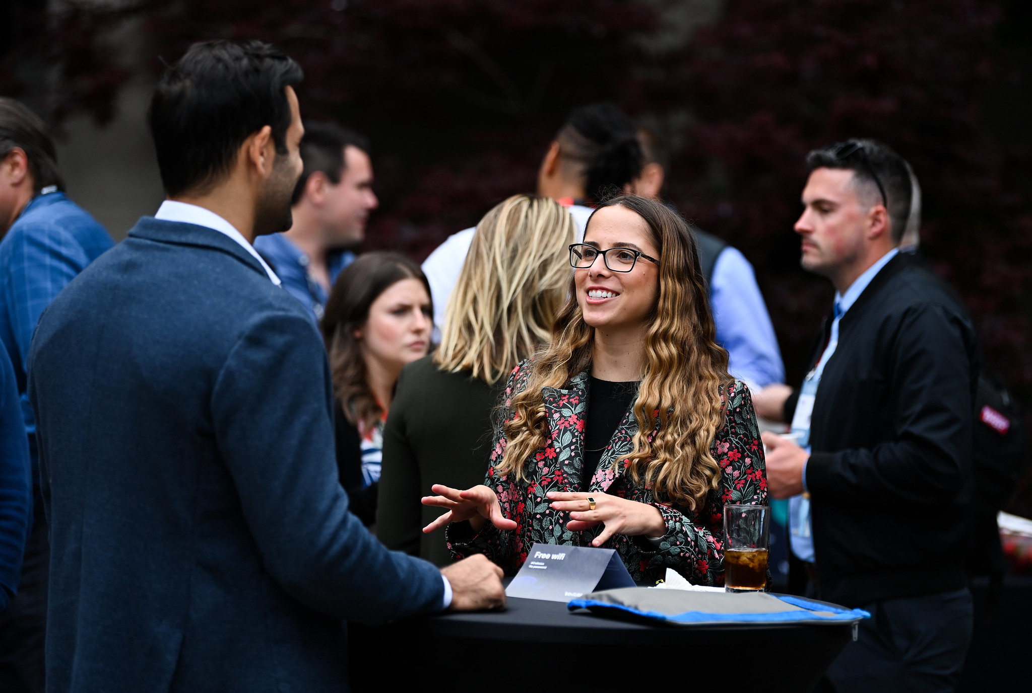 Attendees during Venture at Liberty Grand before the start of Collision 2022 in Toronto, Canada