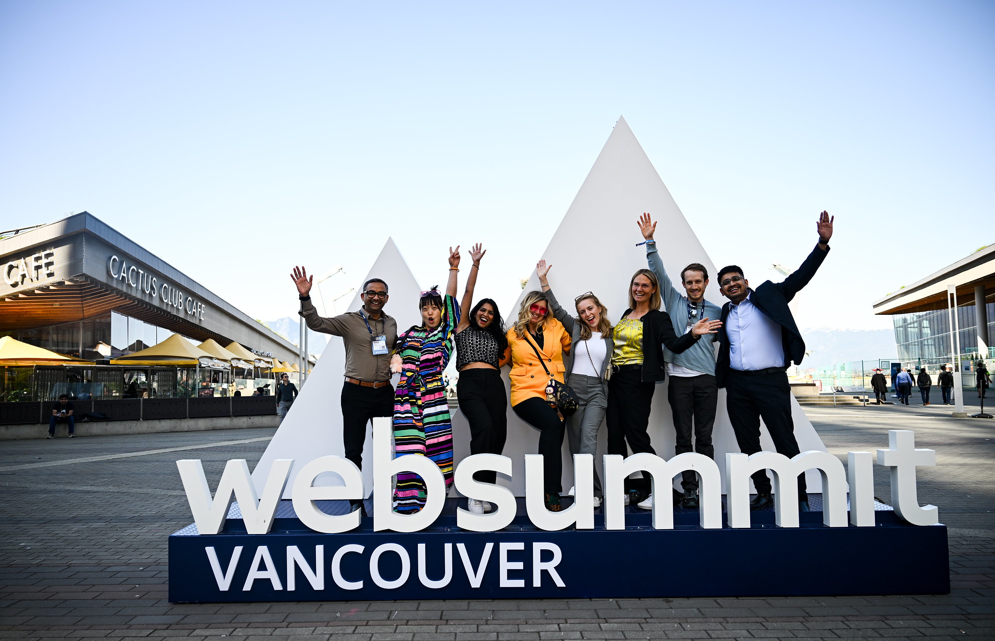Attendees gathered before opening night at Web Summit Vancouver at Vancouver Convention Centre in Vancouver